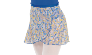 Eurotard Printed Wrap Skirt in Blueberry