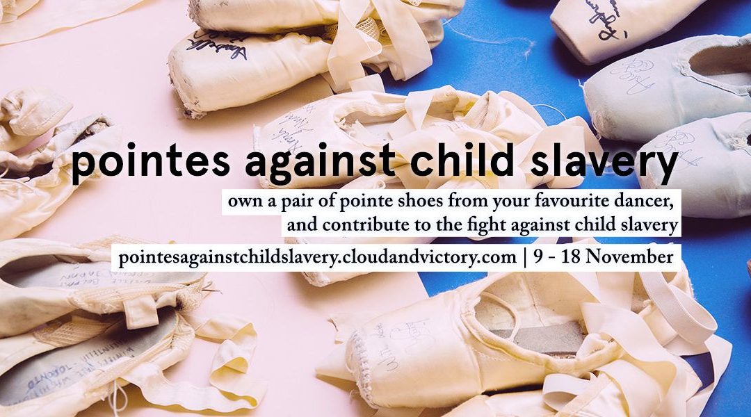 Dancewear Brand Sells Signed Pointe Shoes to Raise Money to Fight Against Child Slavery