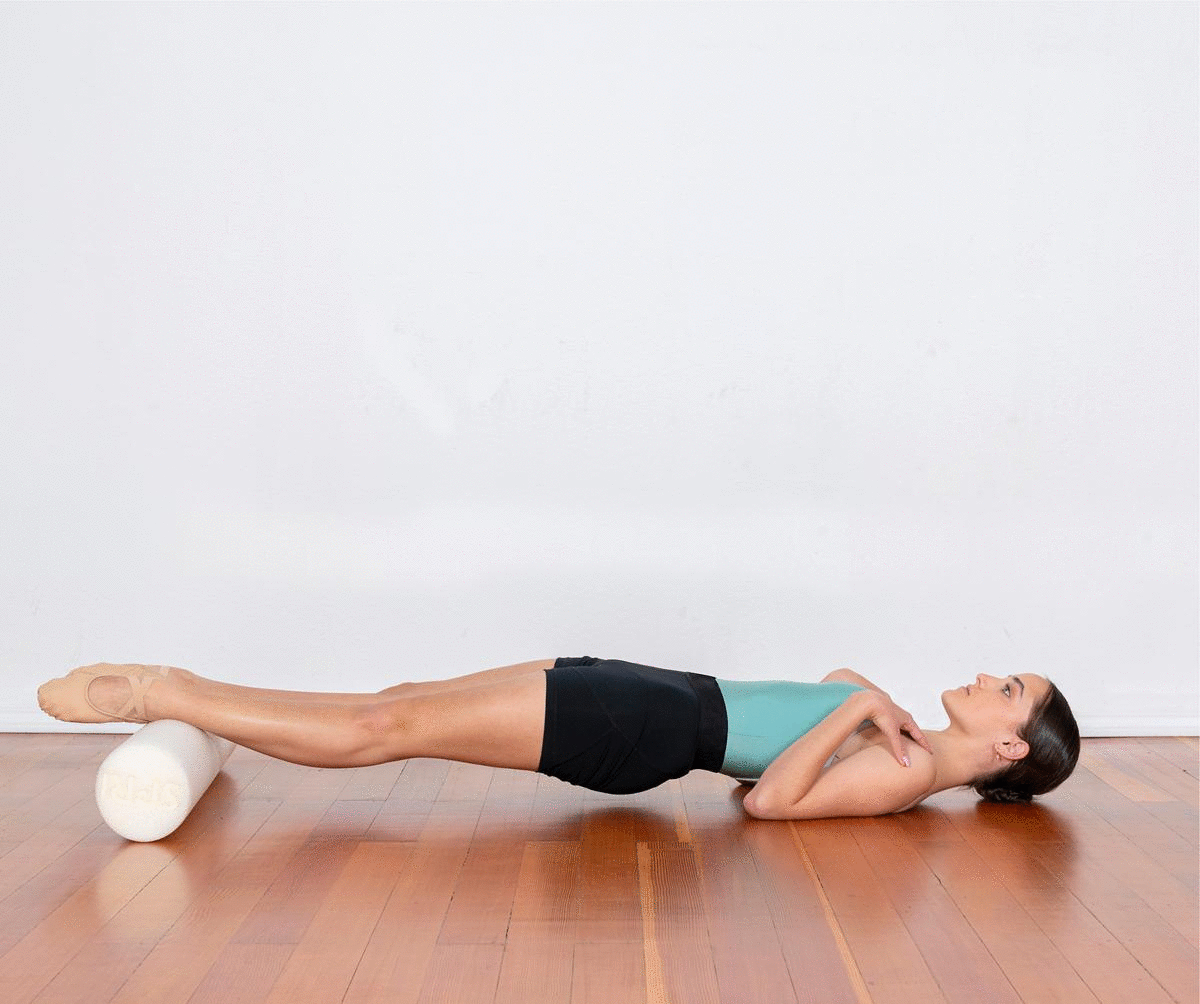 A .gif showing the steps of exercise "Part I: From Devant" as described below.
