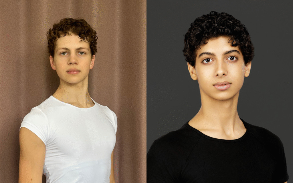 Two dancers' headshots shown side-by-side.