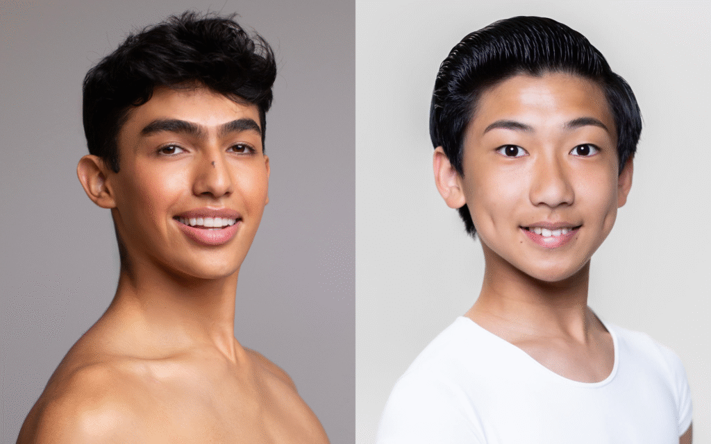 Two dancers' headshots shown side-by-side.